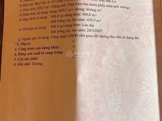 Bán đất tà xùa chính chủ, sổ đỏ có 400m2 ont, gần đường tl112. giá bán 2,x tỷ (x mầm non)