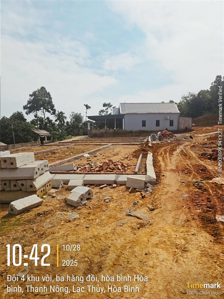 Chỉ 400tr anh chỉ sở hữu ngay lô đất 70m2 trục chính ngay thị trấn ba hàng đồi lạc thuỷ hoà bình