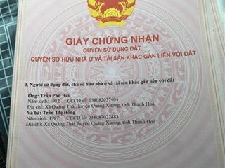 Bán đất tại xã quảng thái, quảng xương, thanh hóa, 19,5 tỷ, 1500m2 giá ưu đãi