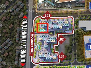 Bán căn hộ 2pn, 2wc, 62,8m2, giá tốt 4,35 tỷ tại the london  vinhomes ocean park