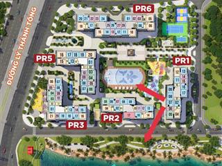 Sốc ! 2pn, 61,1m2 , view trọn bể bơi , tầng trung thoáng, giá cực rẻ 4,5 tỷ khu paris  ocean park