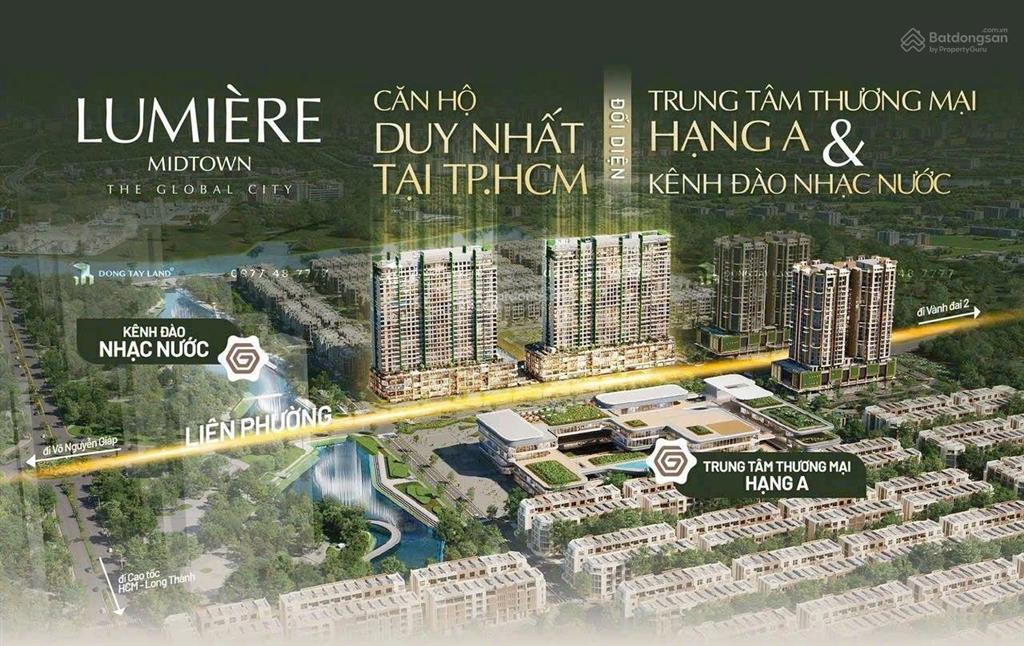 3pn, lumiere midtown, thanh toán 20% nhận nhà, chiết khấu 17%, đóng giãn 2 năm, the global city