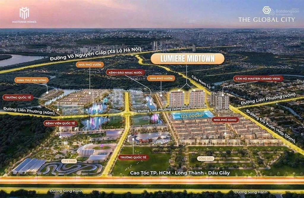 3pn, lumiere midtown, thanh toán 20% nhận nhà, chiết khấu 17%, đóng giãn 2 năm, the global city