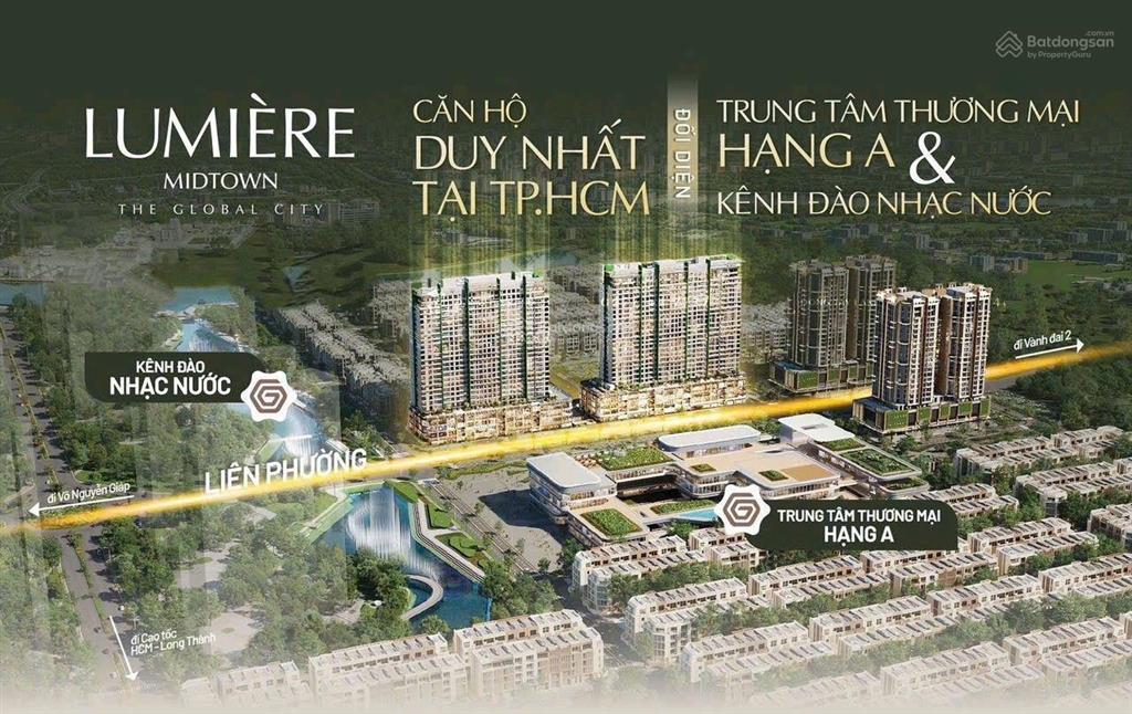 Căn 3pn lumiere midtown, view nhạc nước, thanh toán 20% nhận nhà, chiết khấu 17.5%, the global city