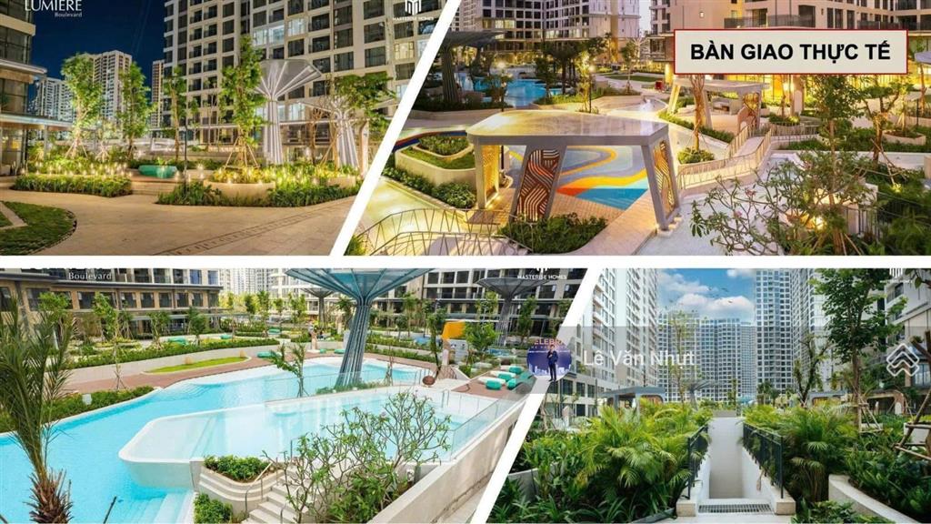 Căn d1.03 căn 2pn góc  view nội khu hồ bơi tòa d  lumiere boulevard & giỏ căn đẹp view công viên