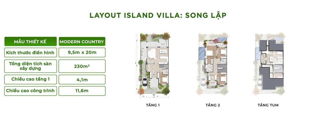 Nhà phố 5,8tỷ, biệt thự rừng mai 10,4tỷ tại eco retreat long an.  0963 552 ***
