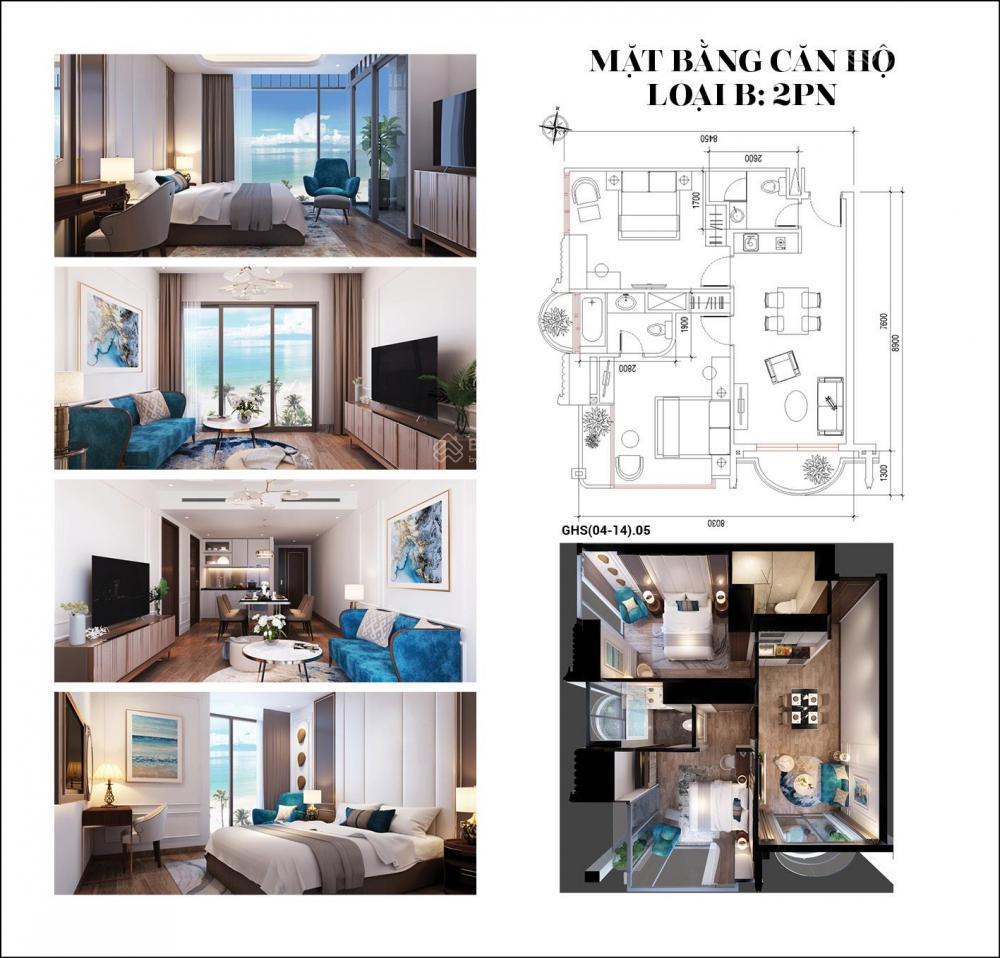 Thanh toán full chỉ 1,75 tỷ có ngay căn hộ khách sạn view trực diện biển, vận hành cho thuê ngay !!