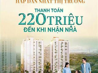 Với 220triệu sở hữu căn hộ đa trung tâm, 4 hồ bơi mặt tiền quốc lộ 1a, gần kề chợ bình chánh