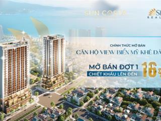 Hàng hiếm căn hộ 2 pn, view biển mỹ khê chỉ từ 3.5 tỷ/căn bàn giao full nội thất cđt sun group