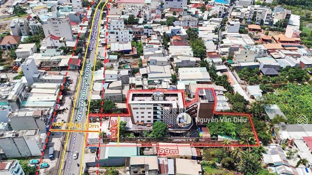 Siêu phẩm !! bán tòa nhà mặt tiền đường nguyễn duy trinh quận 9  (22x100m) hầm 8 tầng giá 135 tỷ