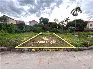 Lô đất góc 2 mặt tiền hướng đông mát mẻ pháp lý chuẩn giá!!  0971 448 ***.