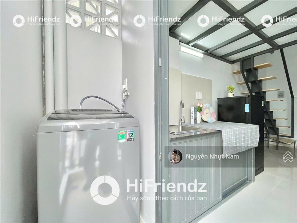 Căn hộ có gác, máy giặt riêng mới xây, ban công siêu vip, gần go an lạc, đh y dược