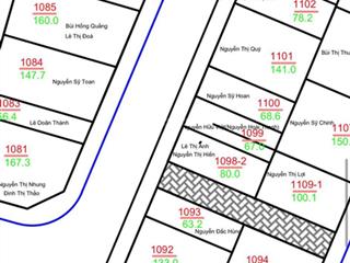 Chính chủ bán lô góc khe thoáng dt 80m2, mt 5,7m tại khu phân lô 25ha vân canh, giá siêu tốt