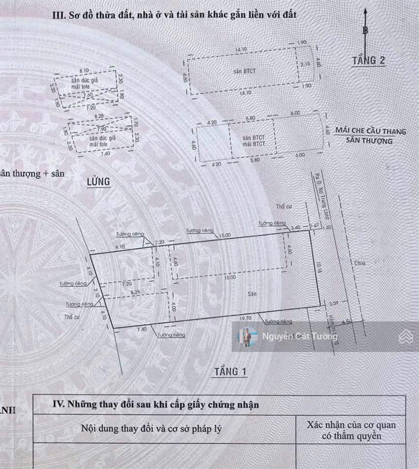 Bán lô đất (10.2x29m) ngay đường nơ trang long, đường oto né nhau, có gpxd hầm + 7 lầu