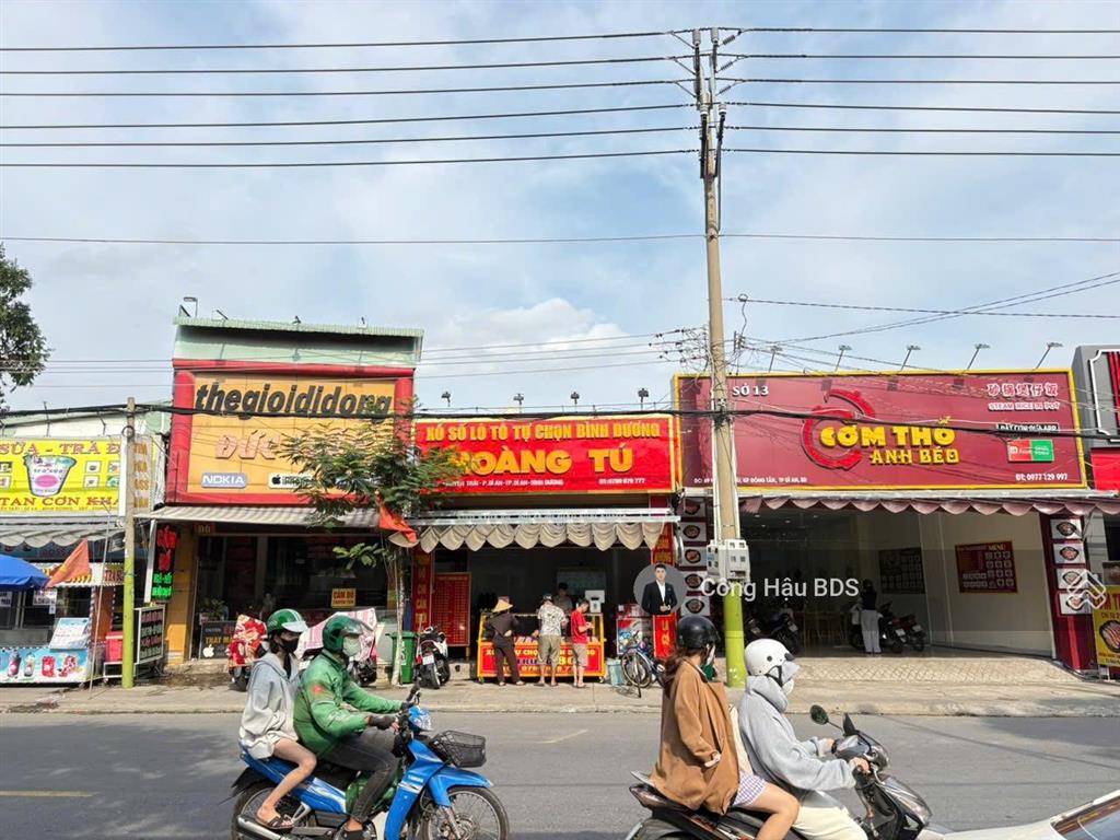 Bán tài sản mtkd nguyễn trãi tp. dĩ an. đang cho thuê 20tr/th. dt 134m2. (5.5x 25m). giá 12.6tỷ
