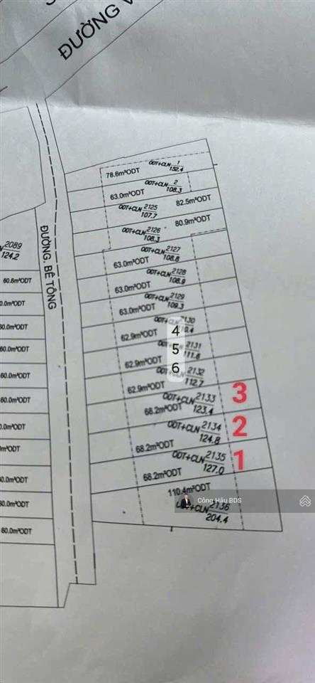 Nền đất gần chợ bình thung cách tuyến metro chỉ 10p. dt 123.4m2 (4.5x 27m)đường 6m giá 3.75 tỷ tl