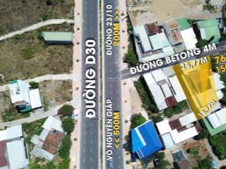 Rẻ nhất thị trường ngay đường d30 giá 13.5tr/m2 dt 763m2 có 2mt vĩnh hiệp, nha trang, khánh hoà