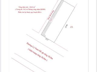 Lô góc lý nam đế, gần biển 180m2, ngang 8m giá 16,5 tỷ, nha trang, khánh hòa