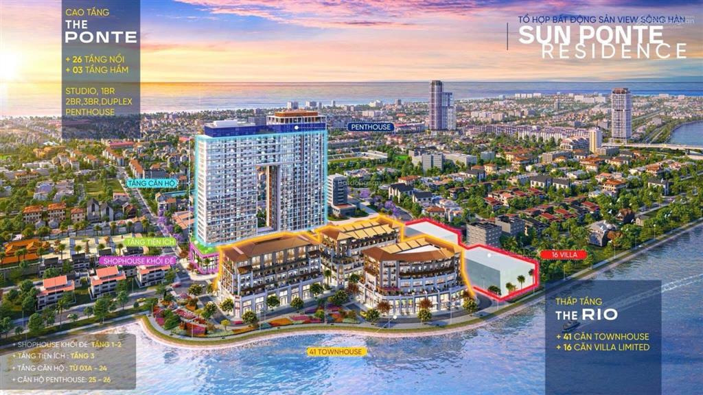 Sở hữu căn hộ sun ponte đà nẵng chỉ từ 4,x tỷ  view biển mỹ khuê  view sông hàn  dòng tiền cao