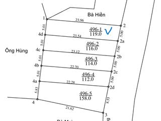 Chính chủ  bán mảnh đất 119m2 tại tích lộc, phúc thọ, ngay trung tâm, cách ql 32 1km