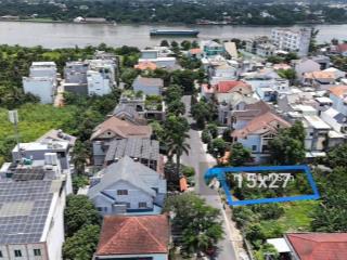 Đất biệt thự vip 400m2 (15x26) ngay sông sg, gần phạm văn đồng, gigamall tiện xây bt, văn phòng 33t