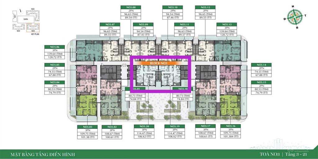 Sẵn ch 3pn 106m2 view trực diện côngviên xanh mát, thiết kế hợp lý, sở hữu lâu dài, 65tr/m2(đã vat)