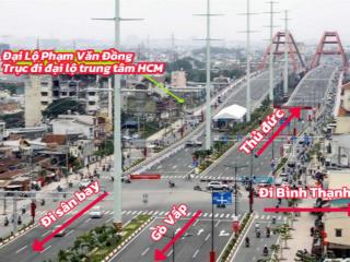 Bán nhà mặt tiền phạm văn đồng 3 tầng, gần sân bay, sổ riêng, chỉ hơn 6tỷ