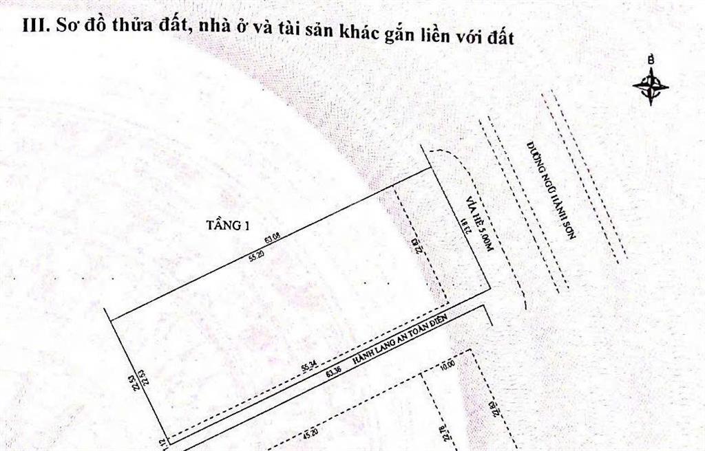 Bán quỹ đất 1.500m² mặt tiền đường ngũ hành sơn, 100% đất ở chuẩn pháp lý làm dự án căn hộ