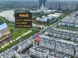 Bán biệt thự đơn lập góc ha3  đối diện bệnh viện vinmec  vị trí siêu đẹp  vinhomes ocean park 1