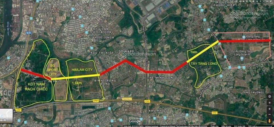 Bán đất nền dự án đông tăng long, giá 7,4 tỷ, dt 100m2, trường thạnh, quận 9, hcm