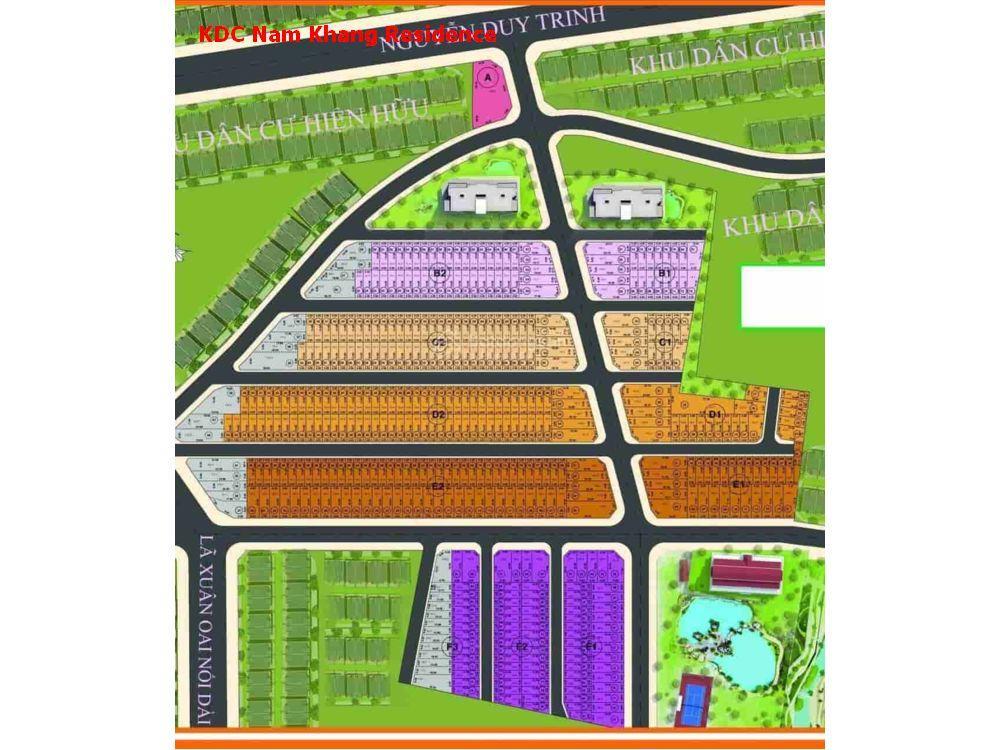 Lô góc 2 mặt tiền đường 16m kdc nam khang residence, dt 133 m2 (ngang 8,5m) giá 67 triệu/m2