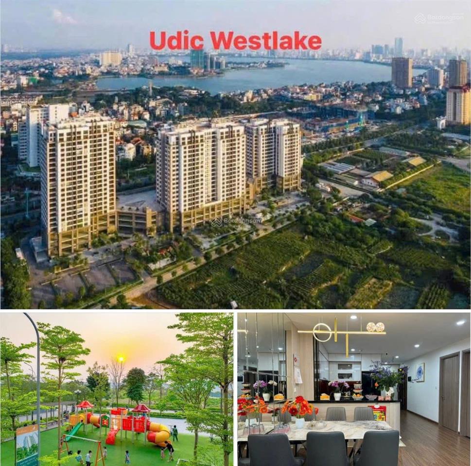 Cho thuê cc udic westlake, 23 triệu / tháng 126m2, 3pn, 2wc, tây bắc, đông nam