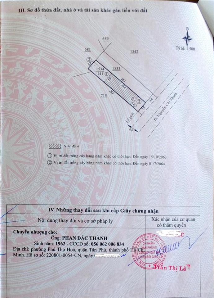 Đất mặt tiền, phù hợp với nhu cầu định cư hoặc kinh doanh