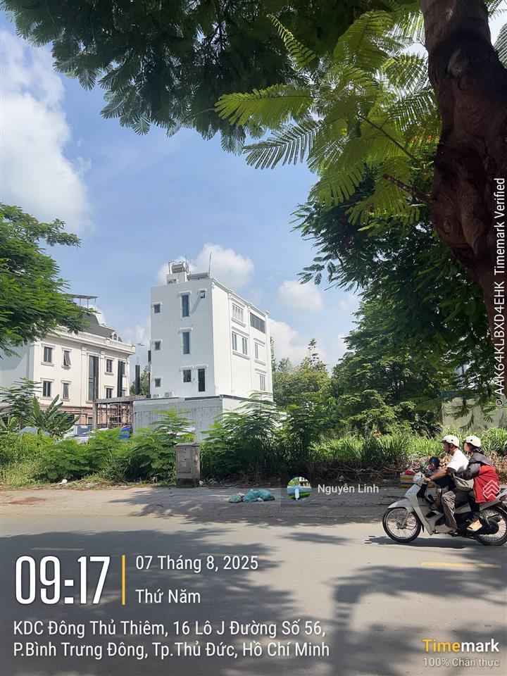 Đất mặt tiền kinh doanh đường 56 kdc đông thủ thiêm ngang 8x22m,  linh 0902 514 ***