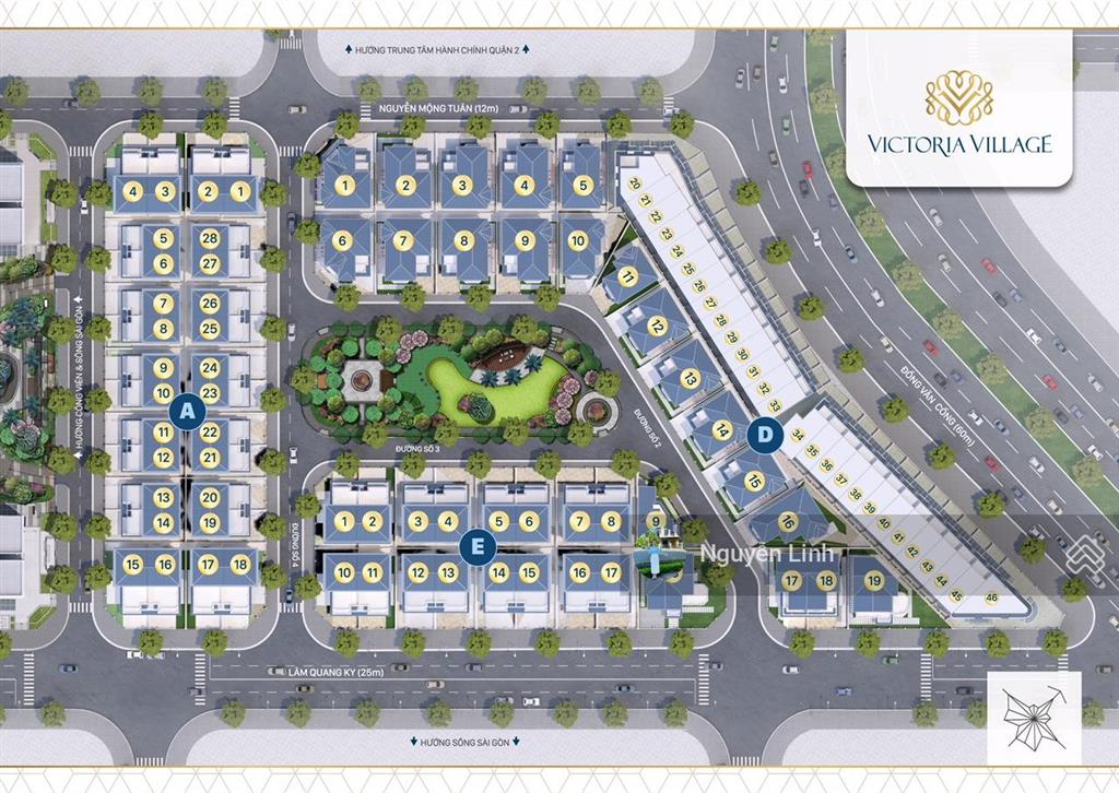 Bán biệt thự victoria village quận 2 full nội thất cao cấp chỉ 65 tỷ.  linh 0902 514 ***