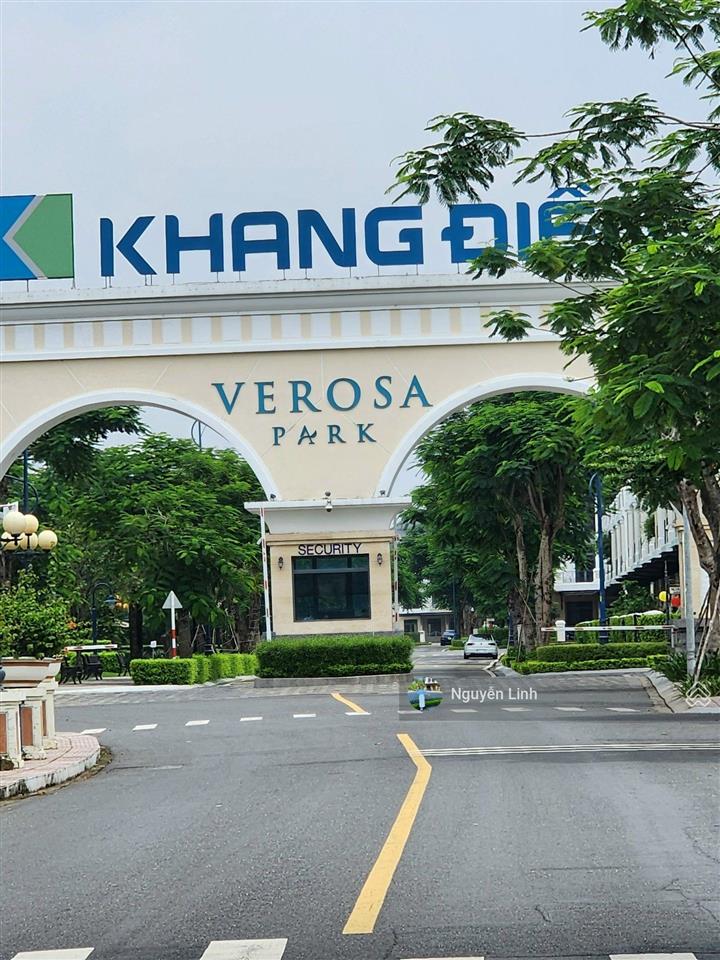Nhà phố trục chính 20m verosa park 6x17m mặt tiền công viên 1,6ha giá đầu tư