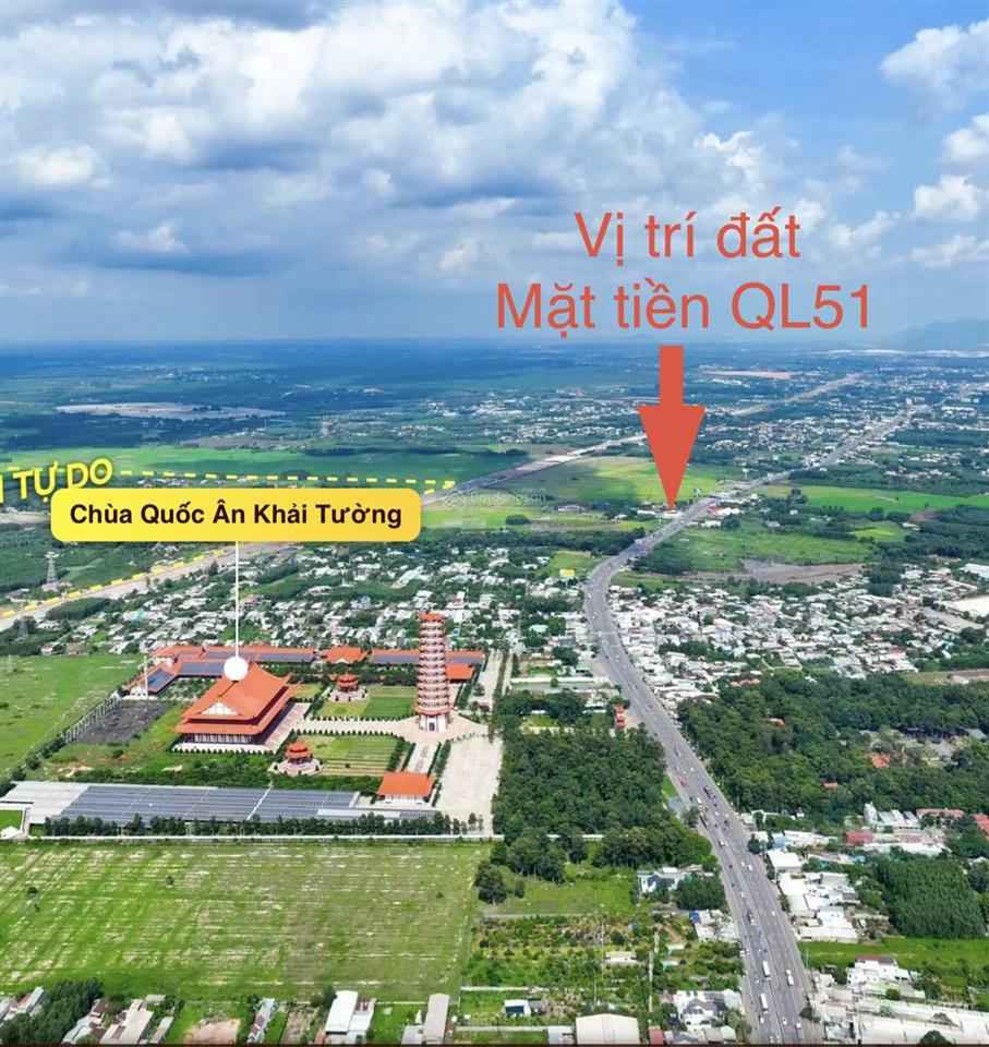 Cần tiền bán gấp lô đất mặt tiền quốc lộ 51, cách sân bay long thành 500m, giá ngộp