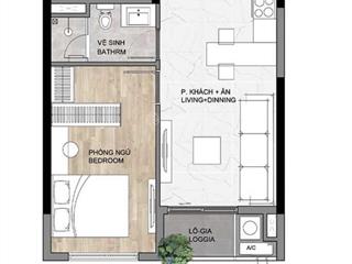 Căn hộ dự án elysian 48,2m2 1pn 1wc, giá 2tỷ645 (102%) thanh toán 30% nhận nhà