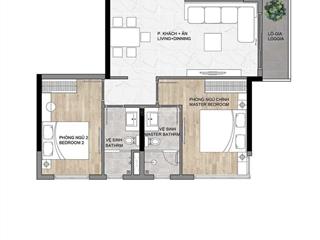 Căn hộ góc elysian 77,27m2 2pn 2wc giá 5,1 tỷ (102%), thanh toán 30% nhận nhà, tầng 8 pocket garden