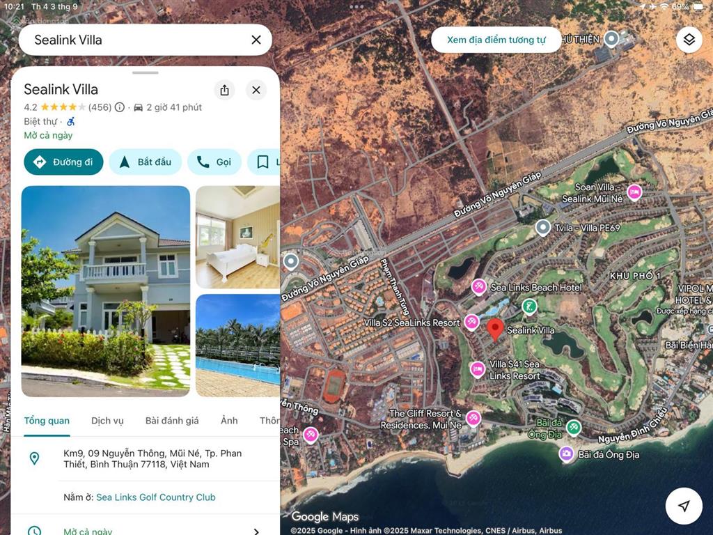 Biệt thự căn góc view biển, căn góc, gần khách sạn sea links city siêu đẹp giá tốt