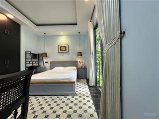 Căn hộ 1pn bancoly|thiết kế vintage gần hồ con rùa & cv tao đàn q3, có dọn phòng, bảo vệ, thang máy