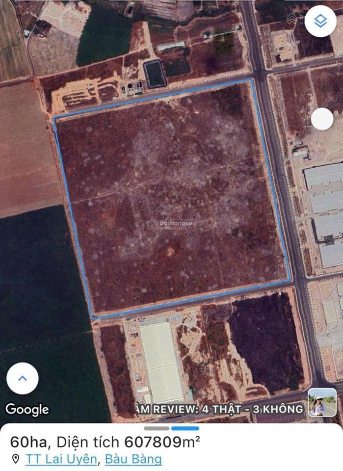Cần bán hơn 60 ha đất trong kcn bầu bàng bình dương