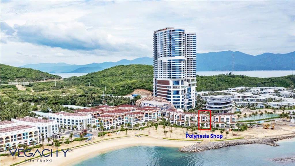 Bán shop nhà phố libera nha trang vị trí hoa hậu, view trực diện biển trước sau