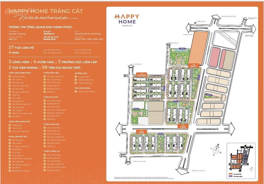 Chỉ từ 300tr nhận nhà happy home tràng cát  tổ ấm xanh chuẩn vinhomes giữa trái tim hải phòng