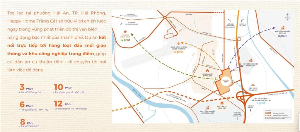 Chỉ từ 300tr nhận nhà happy home tràng cát  tổ ấm xanh chuẩn vinhomes giữa trái tim hải phòng