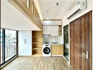 (cực hiếm) căn hộ gác xép cao cấp 20m2 mới khai trương tại quan nhân  có máy giặt riêng