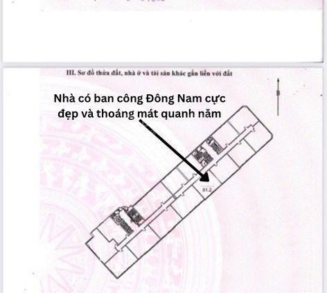 (tin thật 100%) ch 81m2 x 2pn có lốt ô tô tại b6 giảng võ  ban công đông nam  nội thất 600 triệu