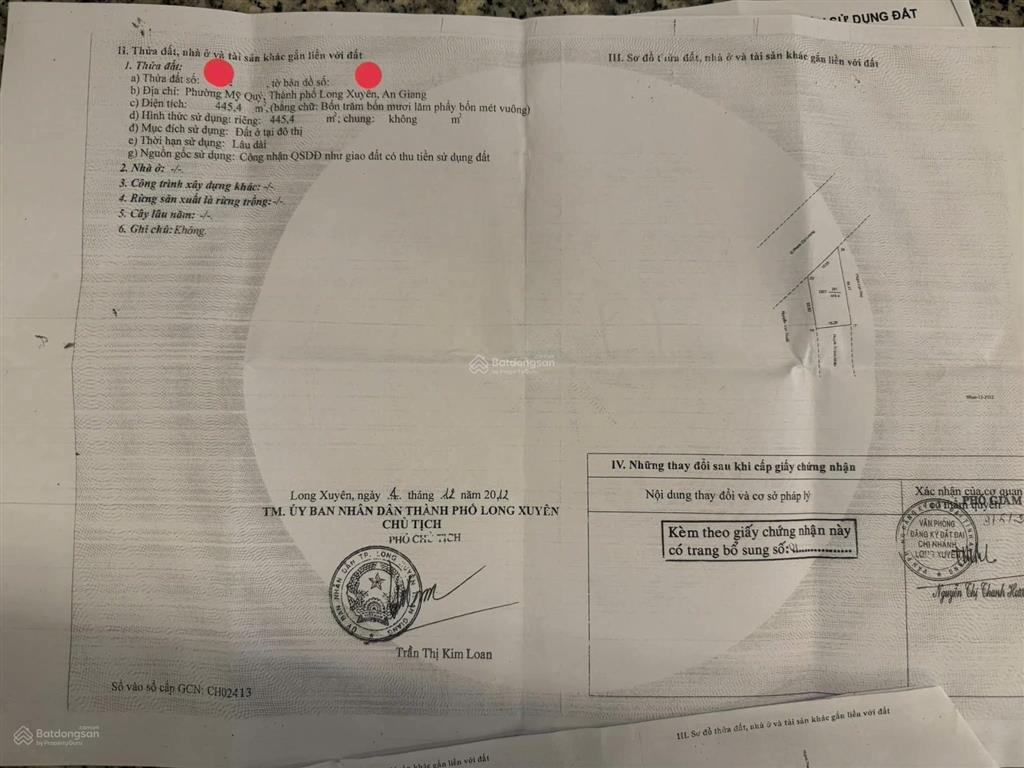 Vị trí đẹp giá tốt tại tp long xuyên an giang