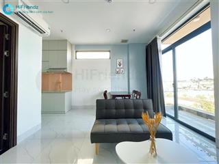 Cho thuê chung cư mini 1 phòng ngủ full nội thất ban công ngay chân cầu kinh