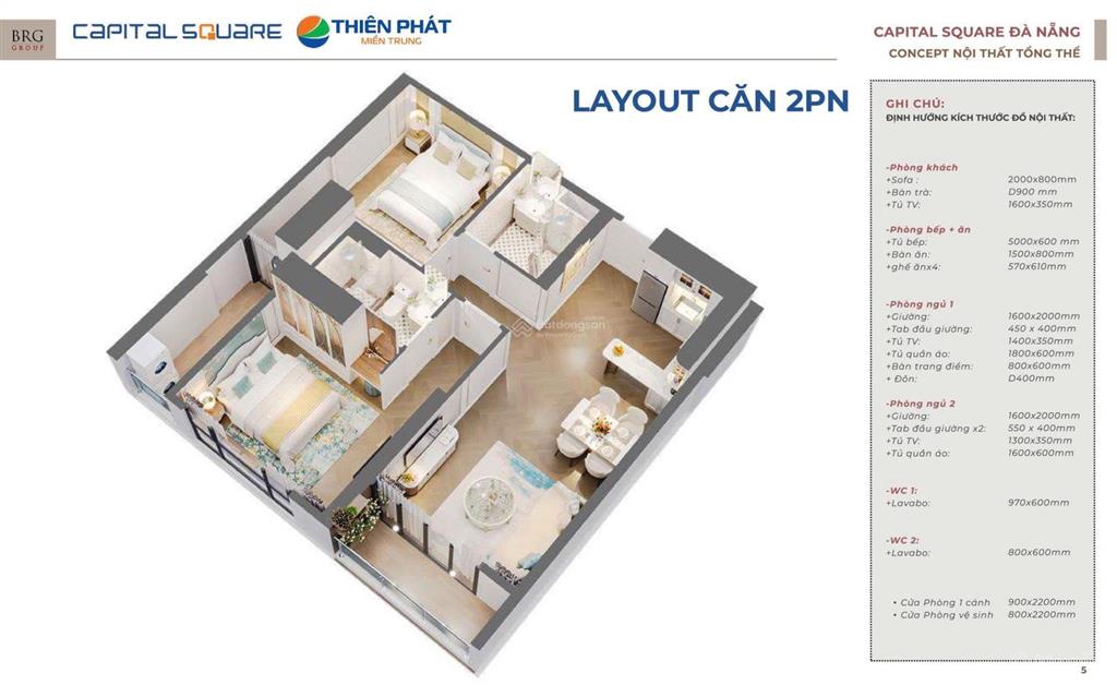 Tòa capital square giá thanh toán chỉ 2tỷ sở hữu ngay căn hộ trung tâm đà nẵng  view sông pháo hoa